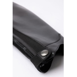 Mini-chaps B Vertigo elegantes de cuero Negro