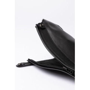 Mini-chaps B Vertigo elegantes de cuero Negro