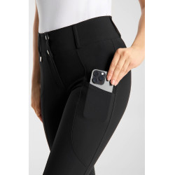 Pantalón Horze Grand Prix Pro con grip en las rodillas para mujer Negro