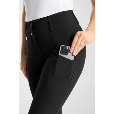 Pantalón Horze Grand Prix Pro con grip en las rodillas para mujer Negro