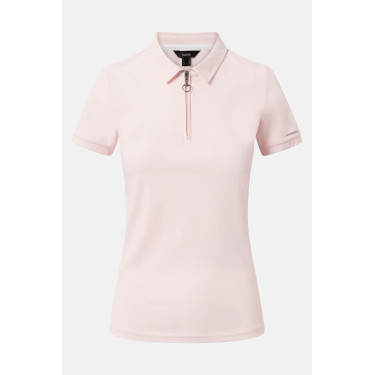 Polo funcional Horze Willow para mujer de manga corta Rosa pálido