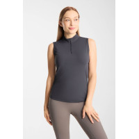 Camiseta de entrenamiento Emmie sin mangas para mujer Horze cooling Odisea marina Azul marino