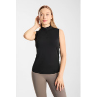 Camiseta de entrenamiento Emmie sin mangas para mujer Horze cooling Negro