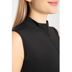 Camiseta de entrenamiento Emmie sin mangas para mujer Horze cooling Negro