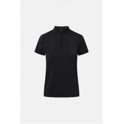 Camiseta de entrenamiento Horze Emmie para mujer de enfriamiento de manga corta Negro