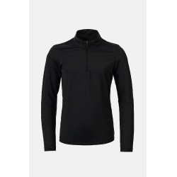 Camiseta de entrenamiento Horze Young Rider refrescante Emmie de manga larga Negro