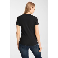 Camiseta Horze western Kathrin para mujer Negro