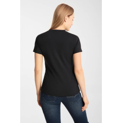 Camiseta Horze western Kathrin para mujer Negro