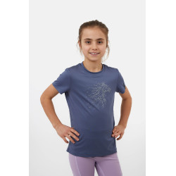 Camiseta Horze Wilda Young Rider de manga corta Gris