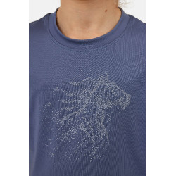Camiseta Horze Wilda Young Rider de manga corta Gris
