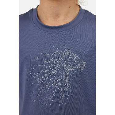 Camiseta Horze Wilda Young Rider de manga corta Gris