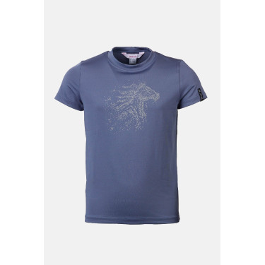 Camiseta Horze Wilda Young Rider de manga corta Gris