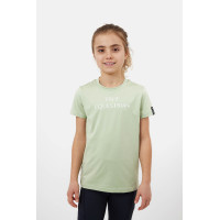 Camiseta Horze Wilda Young Rider de manga corta Verde celadón