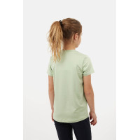 Camiseta Horze Wilda Young Rider de manga corta Verde celadón