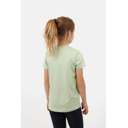 Camiseta Horze Wilda Young Rider de manga corta Verde celadón