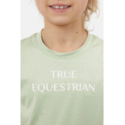 Camiseta Horze Wilda Young Rider de manga corta Verde celadón