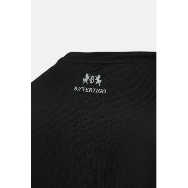 Camiseta técnica B Vertigo Mikael para hombre Belleza negra Negro