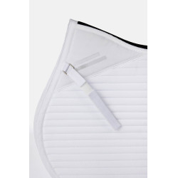 Manta de silla unisex Horze Symphony Blanco / azul turquesa
