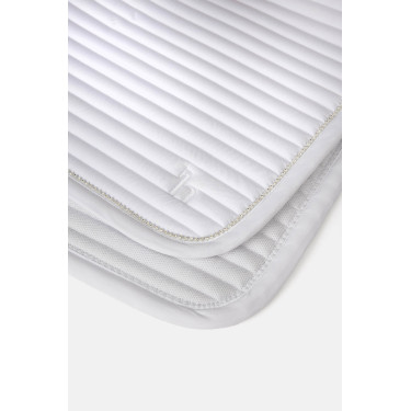 Manta de silla unisex Horze Symphony Blanco / azul turquesa
