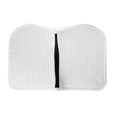 Manta de silla unisex Horze Symphony Blanco / azul turquesa