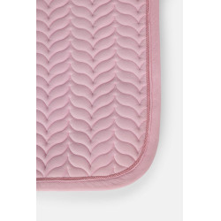 Manta de doma Horze Velvet Wave Rosa pálido