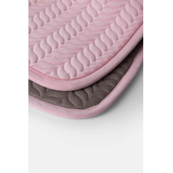 Manta de doma Horze Velvet Wave Rosa pálido