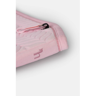 Manta de doma Horze Velvet Wave Rosa pálido
