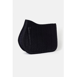 Manta de silla Horze Velvet Wave unisex Odisea marina Azul marino