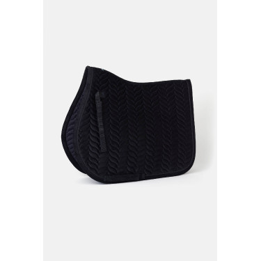 Manta de silla Horze Velvet Wave unisex Odisea marina Azul marino