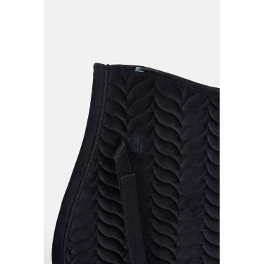 Manta de silla Horze Velvet Wave unisex Odisea marina Azul marino