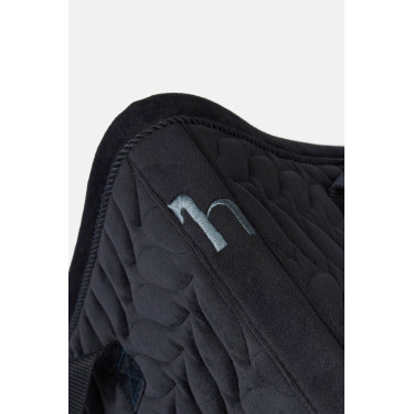 Manta de silla Horze Velvet Wave unisex Odisea marina Azul marino