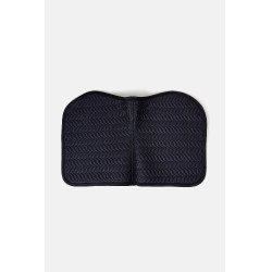 Manta de silla Horze Velvet Wave unisex Odisea marina Azul marino