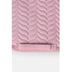 Manta de silla Horze Velvet Wave unisex Rosa pálido