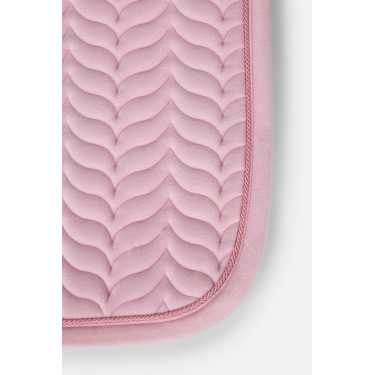 Manta de silla Horze Velvet Wave unisex Rosa pálido
