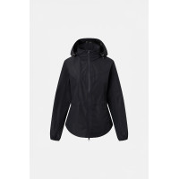 Chaqueta de equitación Horze Fiora ligera e impermeable para mujer Azul marino oscuro