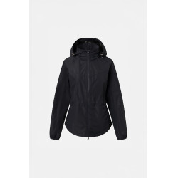 Chaqueta de equitación Horze Fiora ligera e impermeable para mujer Azul marino oscuro