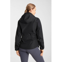 Chaqueta de equitación Horze Fiora ligera e impermeable para mujer Azul marino oscuro