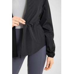 Chaqueta de equitación Horze Fiora ligera e impermeable para mujer Azul marino oscuro