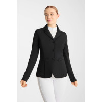 Chaqueta de concurso Horze Gisela perforada para mujer Negro