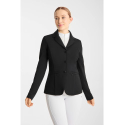 Chaqueta de concurso Horze Gisela perforada para mujer Negro