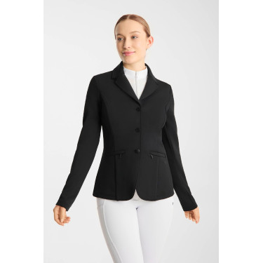 Chaqueta de concurso Horze Gisela perforada para mujer Negro