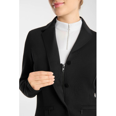 Chaqueta de concurso Horze Gisela perforada para mujer Negro