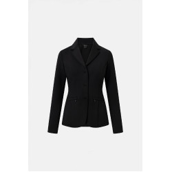 Chaqueta de concurso Horze Gisela perforada para mujer Negro