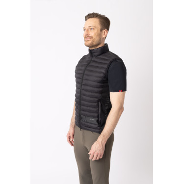 Chaleco de Equitación Acolchado Ultra Ligero para Hombre Simon Gris antracita oscuro Chaleco de Equitación Acolchado Ultra Ligero para Hombre Simon Gris antracita oscuro