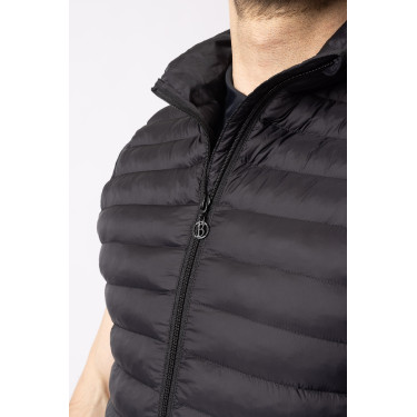 Chaleco de Equitación Acolchado Ultra Ligero para Hombre Simon Gris antracita oscuro Chaleco de Equitación Acolchado Ultra Ligero para Hombre Simon Gris antracita oscuro