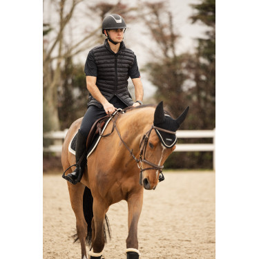 Chaleco de Equitación Acolchado Ultra Ligero para Hombre Simon Gris antracita oscuro Chaleco de Equitación Acolchado Ultra Ligero para Hombre Simon Gris antracita oscuro