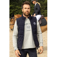 Chaleco sin mangas Harcour Pona hombre marine/blanc Azul
