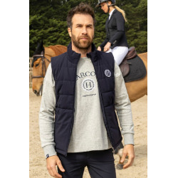 Chaleco sin mangas Harcour Pona hombre marine/blanc Azul