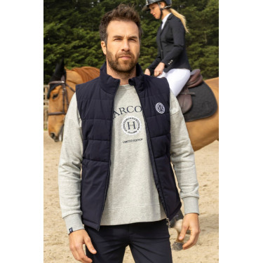 Chaleco sin mangas Harcour Pona hombre marine/blanc Azul