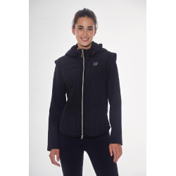 Chaqueta bicolor Harcour Hadar mujer Negro